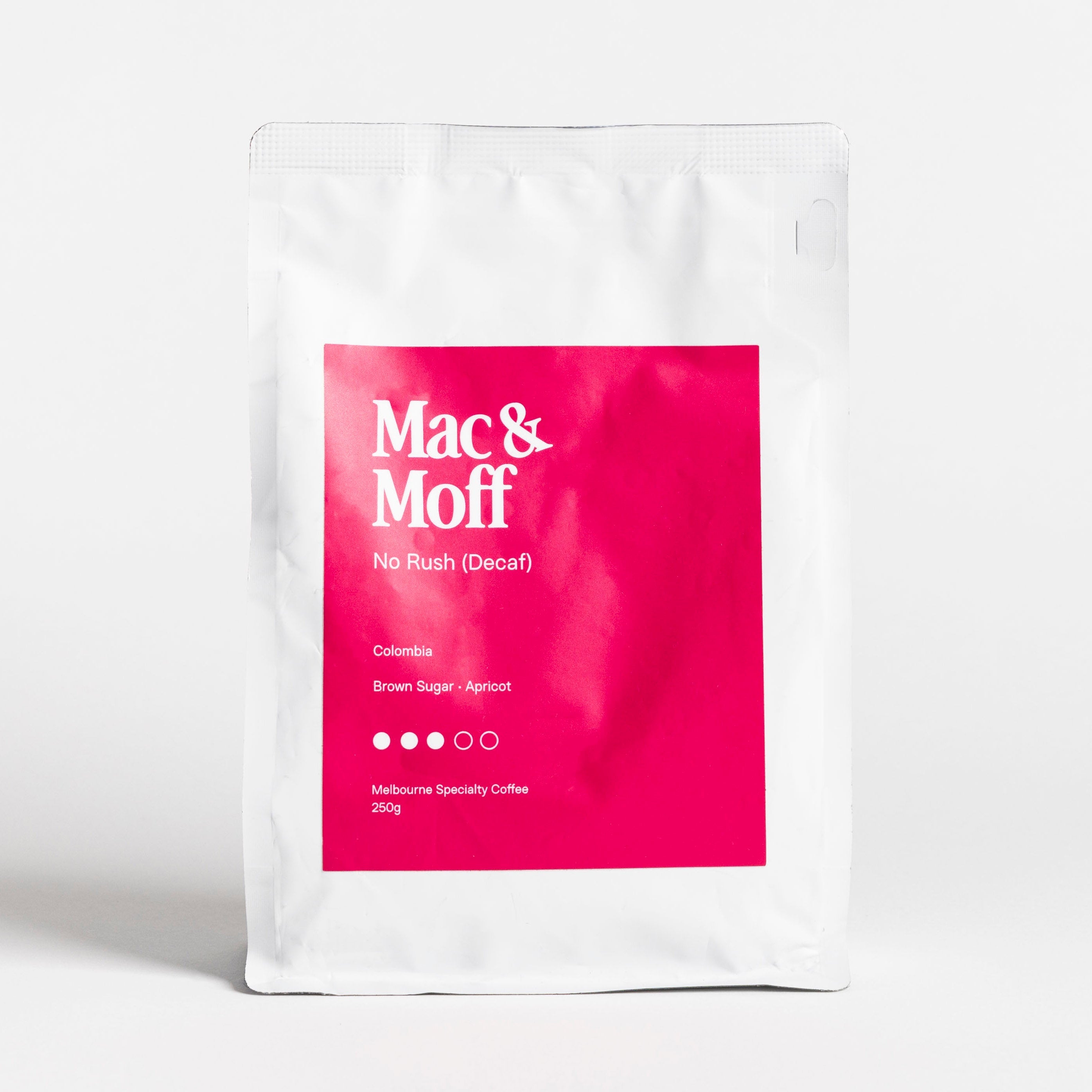 No Rush Decaf 250g bag