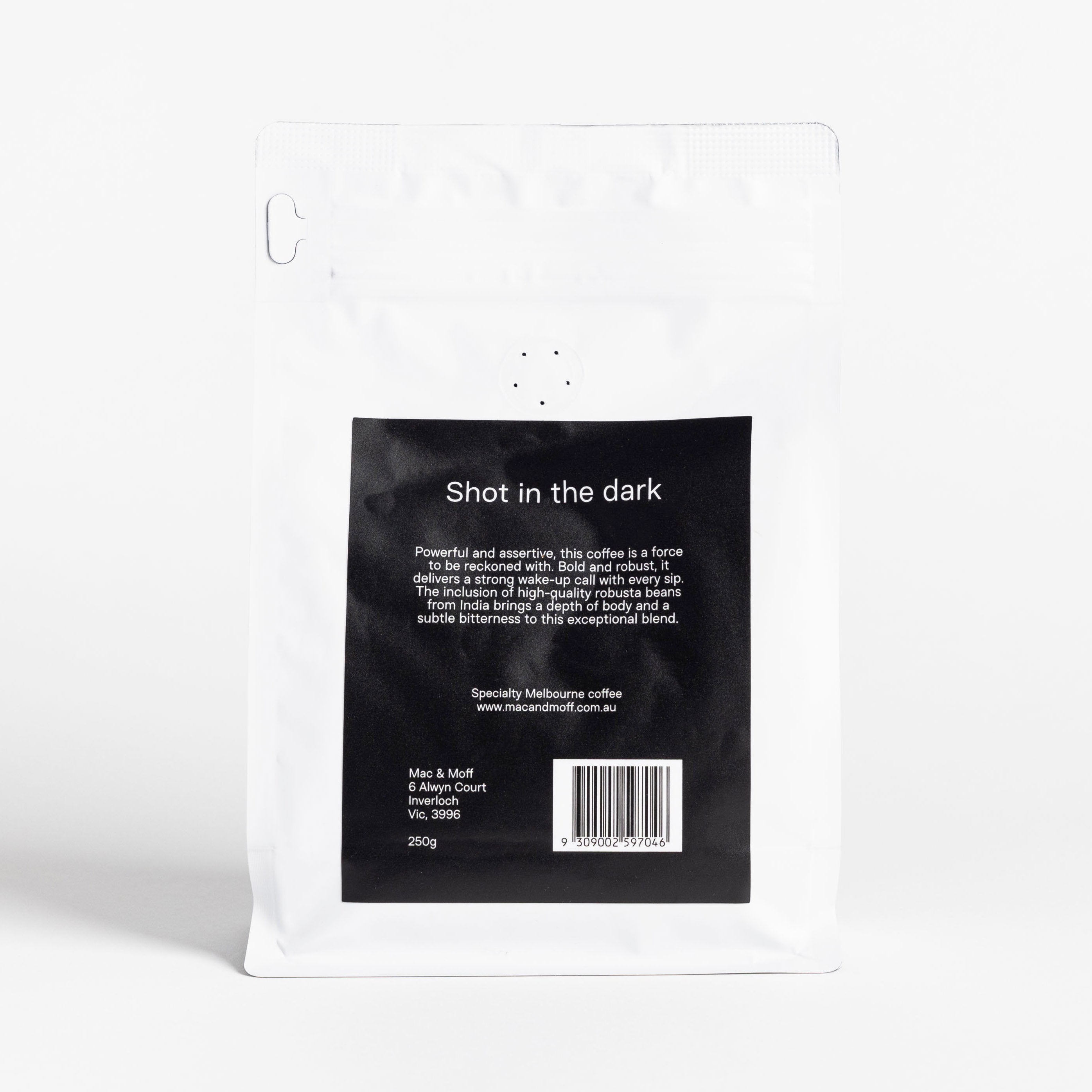 Shot in the Dark 250g bag detail