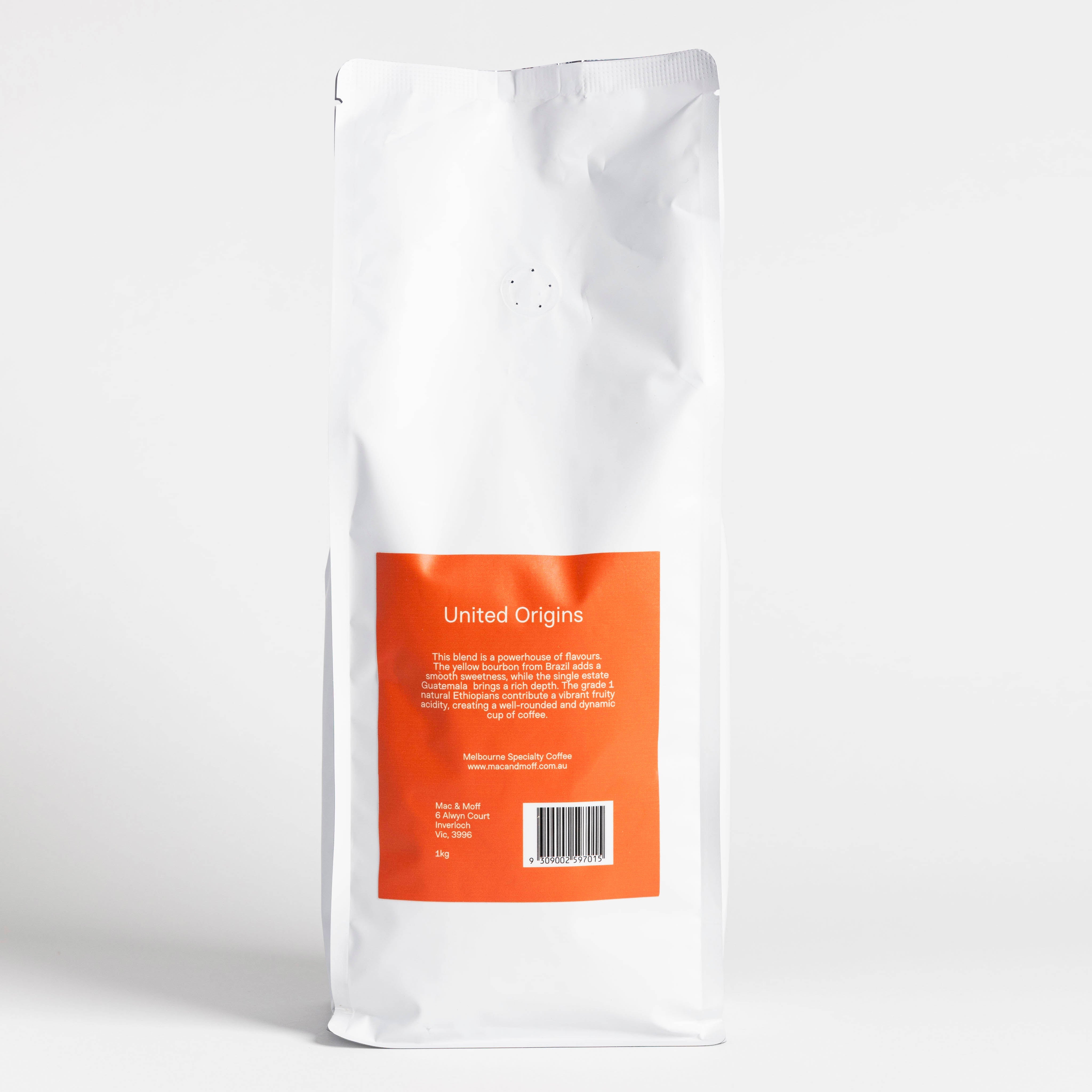 United Origins 1kg bag detail
